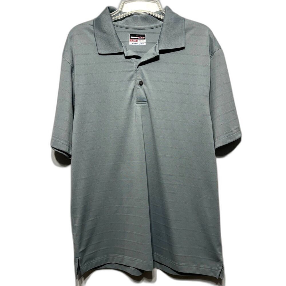 Grand Slam Polo Airflow Performance Gray Short Sleeve Collared Shirt Men Large
